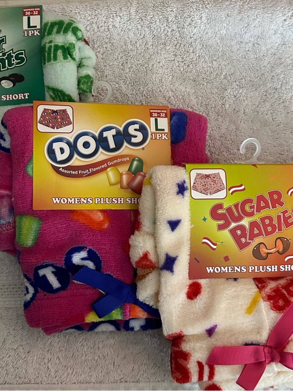 Candy Themed Women's Plush PJ shorts